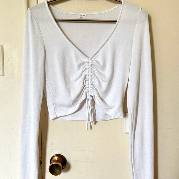 Aritzia Wilfred Lynxed Longsleeve (Ruched) - Picture 2 of 5